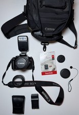 Canon EOS Rebel T3 DSLR Camera Body w/ EF-S 18-55mm Lens Bag,Sd Card and Charger
