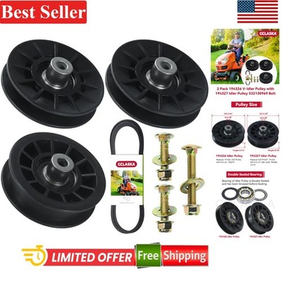 Complete 2-Pack Idler Pulley Set for Husqvarna Mowers: Durable & Easy to Install