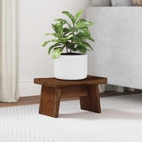 Hocker Natur 29 X 20 X 17 Cm Mahagoni Holz