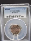 1938-D Buffalo Nickel (*Certified MS66 by PCGS*)