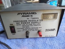 Pyramid Regulated Power Supply Model PS-20 . 20Amp 13.8v DC Power Supply