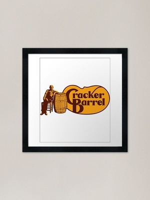 BESTSELLER - Cracker Barrel Mercha gerahmtes Wandbild Poster Leinwanddruck Bild