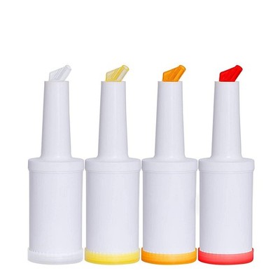 4 Stück Bar Pour Saft Ausgießen Flasche Behälter 34 Unzen Kunststoff Saft8930