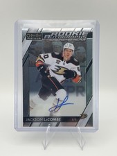 2023-24 O-Pee-Chee Platinum R-JL Jackson LaCombe Rookie Autographs Anaheim Ducks