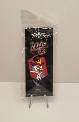 Helluva Boss Stolas Enamel Keychain with Charm Vivziepop Sharkrobot Shark Robot