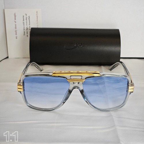 Cazal Sunglasses Horizontal Logo Light Blue Frame Glasses Light Blue Lens Unisex