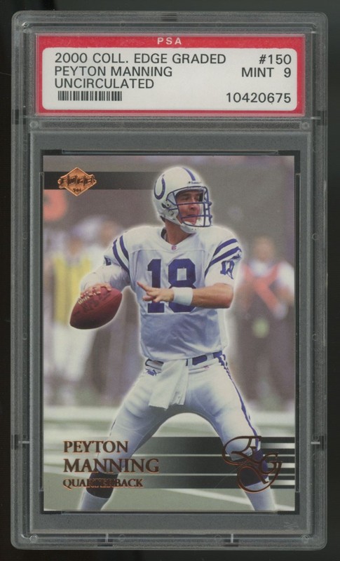 2000 Collector's Edge Peyton Manning Uncirculated /5000 #150 PSA 9