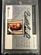 Bill Cowher 1992 Pro Line Portraits - Rookie On Card Auto Signed COA Original SP. rookie card picture