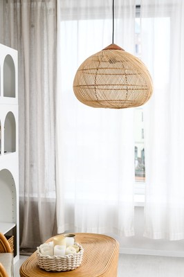 Natürliche Geflochtene Moderne Boho Natural Evo Rattan Deckenlampe