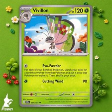 Vivillon 7/191 Surging Sparks Uncommon Pokemon TCG Card Game Ungraded Near Mint