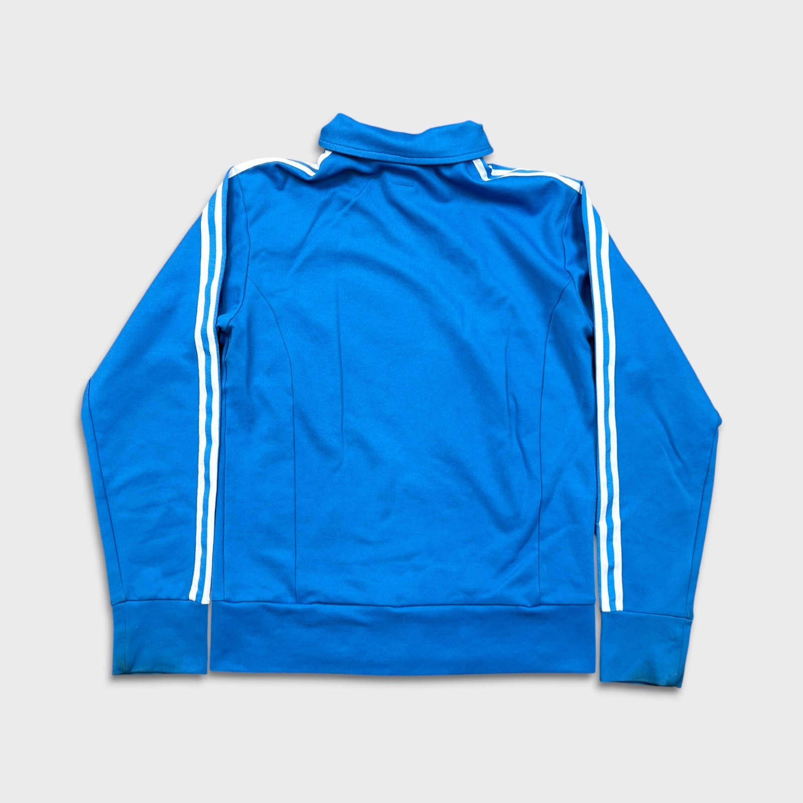 Adidas Originals Track Jacket Mens Medium Blue 3 Stripes Full Zip Tracksuit Top thumbnail 6