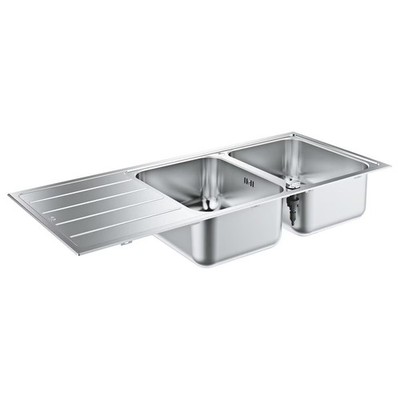 Grohe K500 Edelstahlspüle Küchenspüle Einbauspüle 2 Becken 1766557