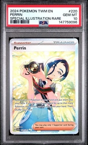 PSA 10 Perrin 220/167 Pokemon Twilight Masquerade Special Illustration Rare Card