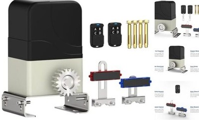 Blütezeit Automatic Sliding Gate Opener 900lbs with 2 Remote 900lb Rack Motor