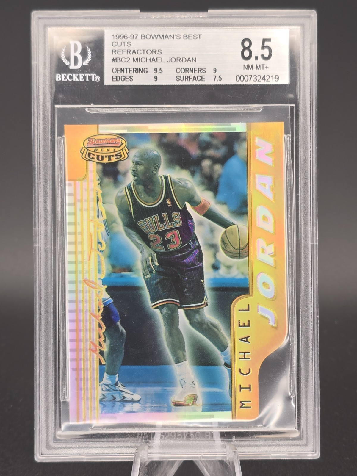1996-97 Bowman's Best Cuts Michael Jordan #BC2 Refractor *RARE* 🐐