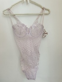 La Perla Delicate Lace Bodysuit - Light Lavender Pink