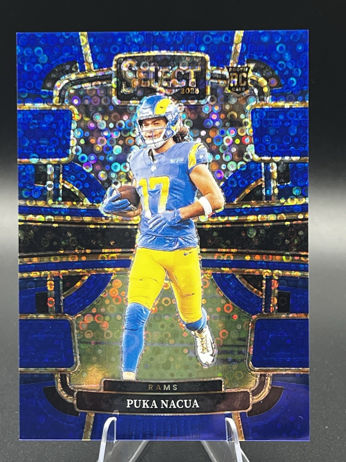 2023 Select Football Puka Nacua Blue Disco Prizm /25 #56