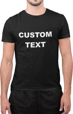 Personalisiertes T-Shirt mit Wunschtext jede 1 Farbe Wunschtext Druck