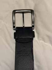 Men s Black Leather Dress Belt Size 38