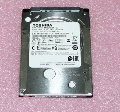 1TB Toshiba MQ04ABF100 Hard Drive Disk HDD Festplatte SATAIII 5400RPM 6,3cm2,5''