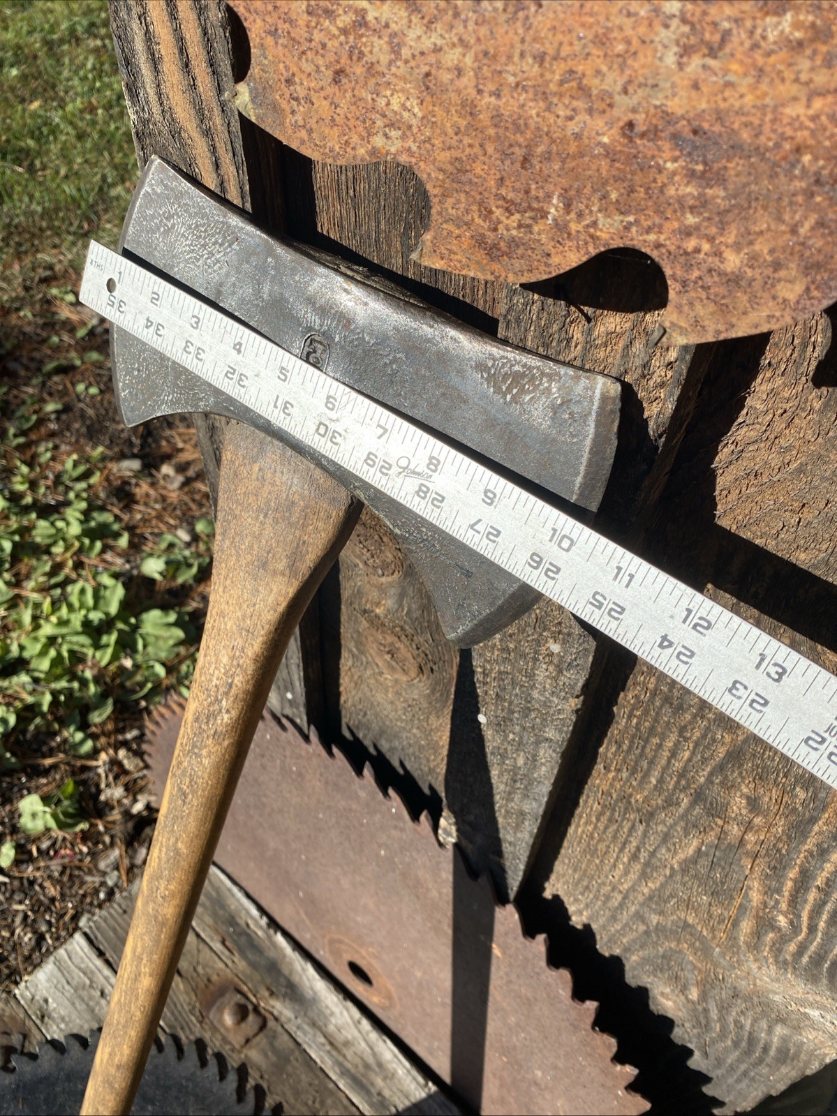 Vintage Woodings Verona US95 Double Bit Axe Solid Handle