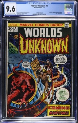   Worlds Unknown #1 CGC 9.6 OWW Marvel 1973 Coming of the Martians!