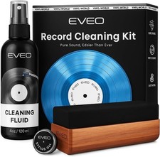 EVEO Vinyl Record Cleaning Kit - 4In1 Vinyl Record Cleaner Kit for Vinyl Record