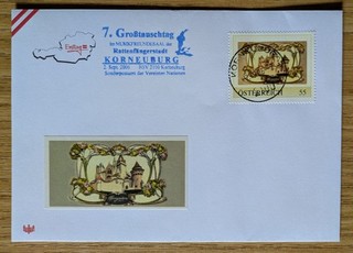 personalisierte Marke auf Schmuckkuvert