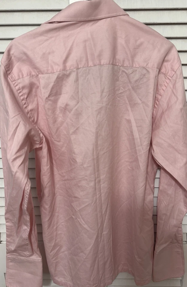 Camisa rosa de corte clásico Zodiac Tramonti para hombre Foto 4 de 4