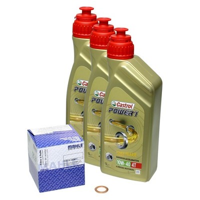 Yamaha Wolverine 450 /SE (YFM), 06-11; Castrol Power1 10w40 Öl; Mahle Ölfilter