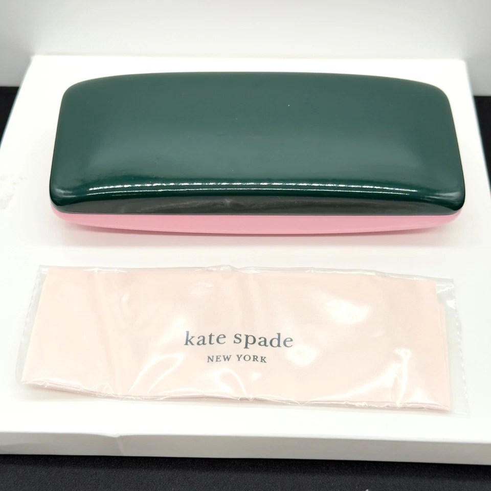 Estuche rígido para gafas de sol Kate Spade rosa verde Foto 2 de 4