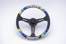 Trust Greddy Steering Wheel 340mm Black Leather Embroidered Logo Jdm 16600024