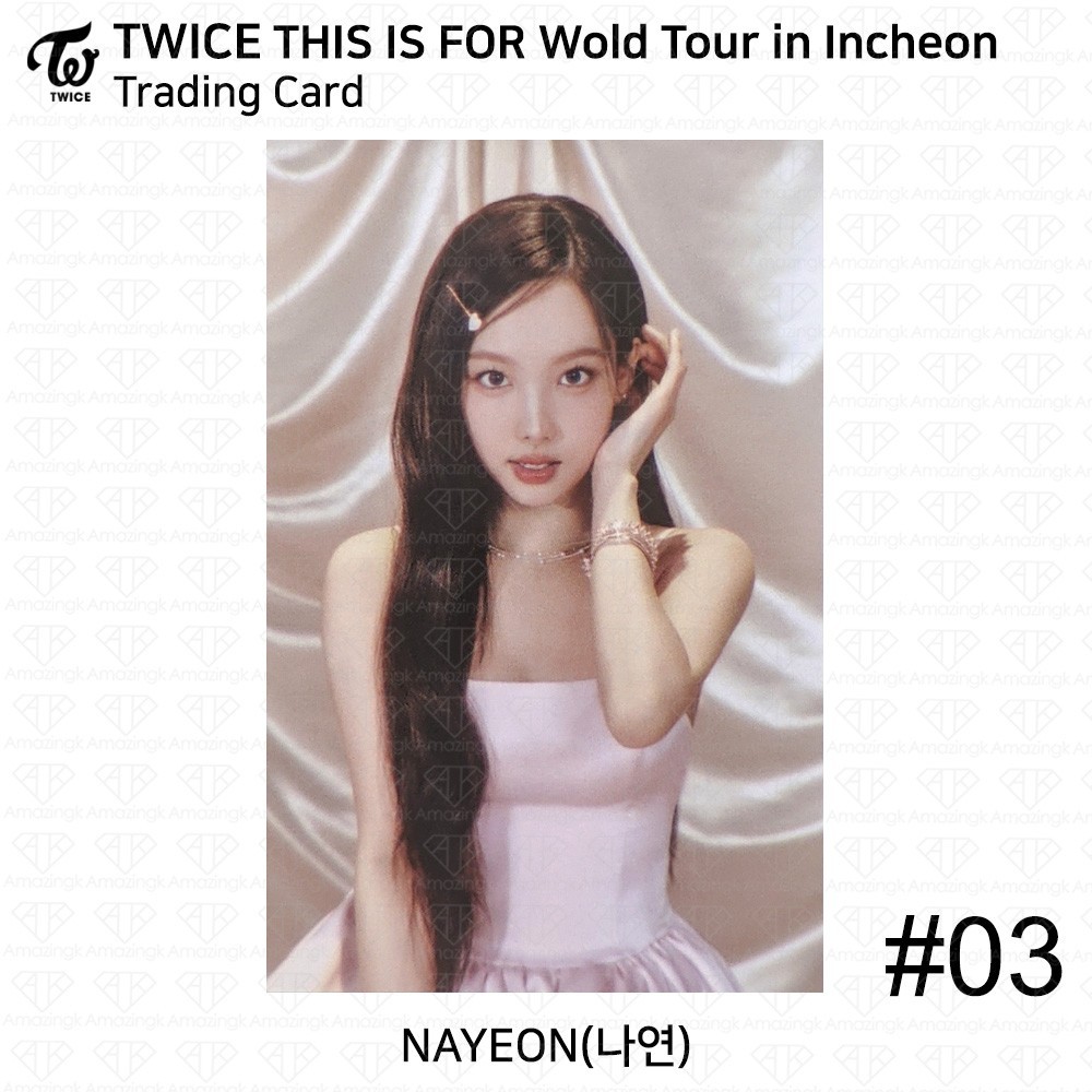 TWICE THIS IS FOR World Tour In INCHEON Trading Card KPOP K-POP
