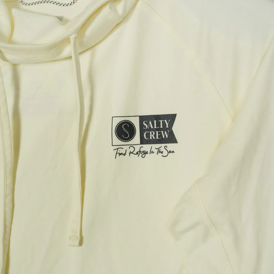 Толстовка женская Salty Crew UPF 40 защита от солнца UVA UVB желтая кремовая технический размер S - Изображение 3 из 4
