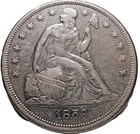 1859 O SEATED LIBERTY DOLLAR CHOICE AU VERY NICE EYE APPEAL