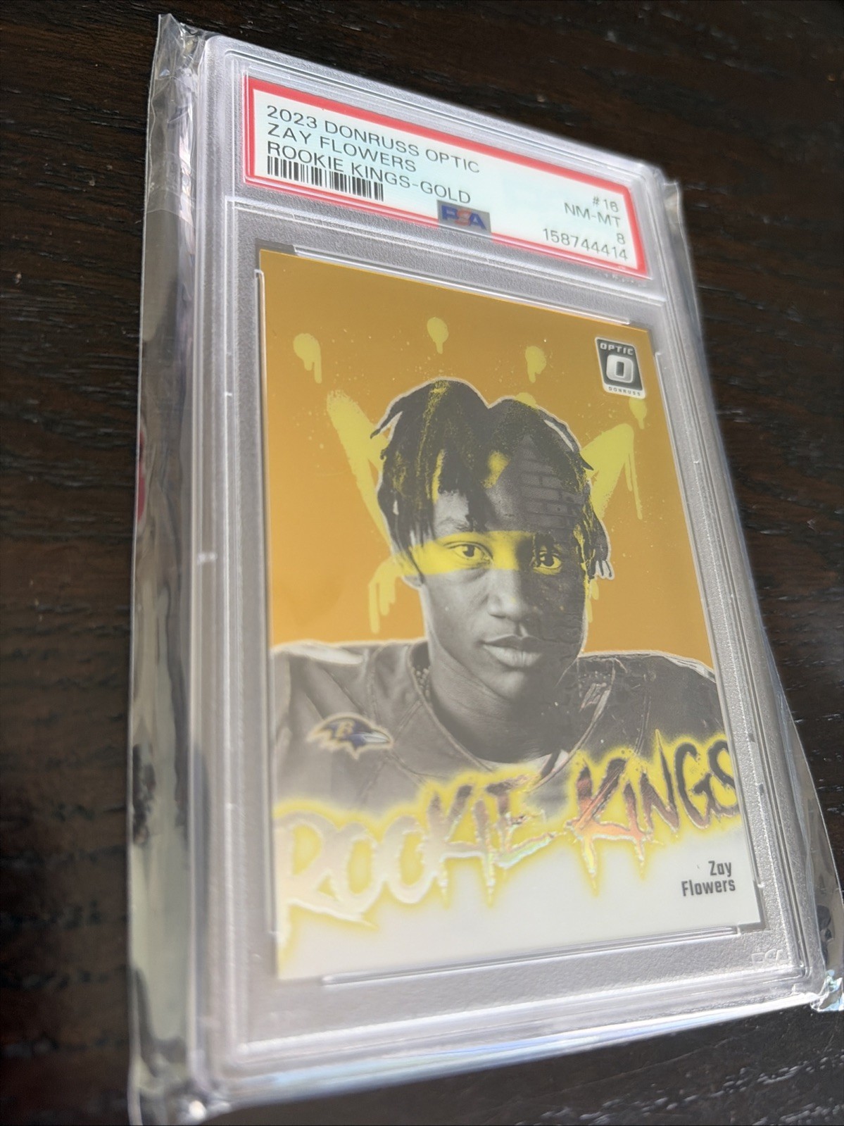 2023 Donruss Optic Zay Flowers #16 Rookie Kings gold 04/10 PSA 8 Rare Limited 🔥 view 4