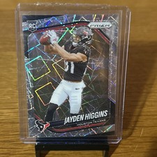 2025 Panini Prizm - Rookies Jayden Higgins #376 Lazer Prizm (RC)