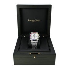 Audemars Piguet Royal Oak Watch 41MM Diamond Pave Diamond Baguette Index Mark... 10