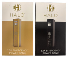  2 Pack Halo 2.2k Emergency Power Bank USB-C Input, USB-A Output, LED indicator