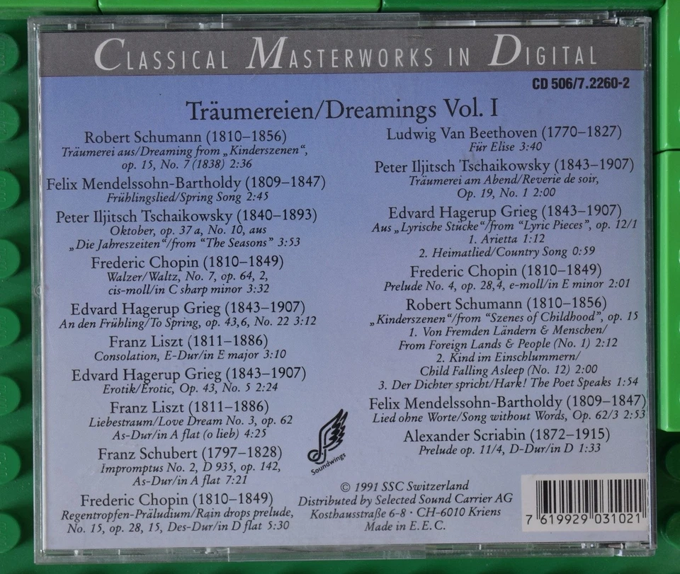 Various Artists - Classical Masterworks - Träumereien-Dreamings Vol. I - CD - Bild 2 von 4