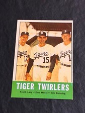 1963 Topps Tiger Twirlers Frank Lary/Don Mossi/JIm Bunning #218 - NM