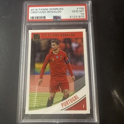 2018 Panini Donruss Soccer Card #158 Cristiano Ronaldo PSA 10 | eBay