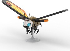 MOC Chibi Movie Mothra Monster Bausteine Tier Motte Figuren Modell Kind Spielzeug