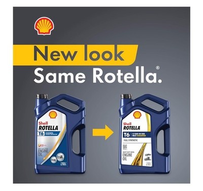 3 Pack Premium Shell Rotella T6 Full Synthetic 5W-40 Diesel Engine Oil, 1 Gallon