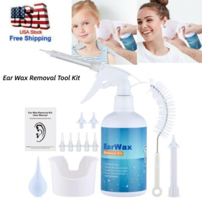 #ad Ear Wax Removal Tool Kit Earwax Remover Irrigation Cleaner Bottle Flush System $18.20