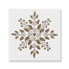 Flower Snowflake Stencil - Reusable Stencils for DIY Projects