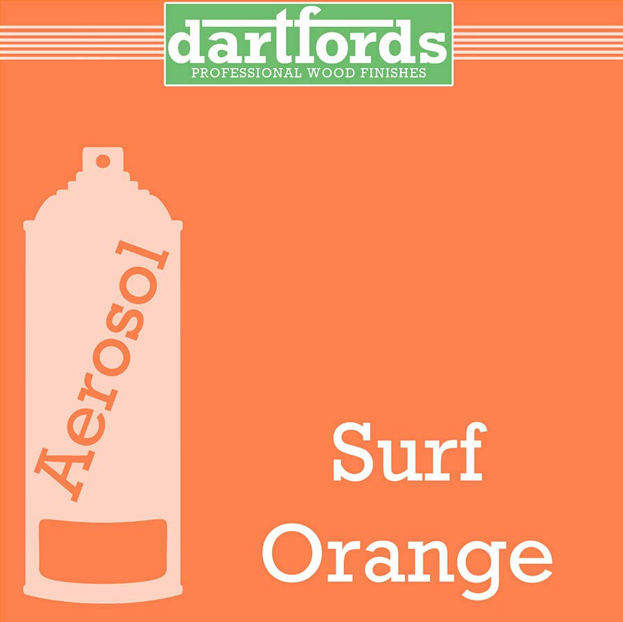Vernis guitare nitrocellulose DARTFORDS Surf Orange aérosol de 400ml