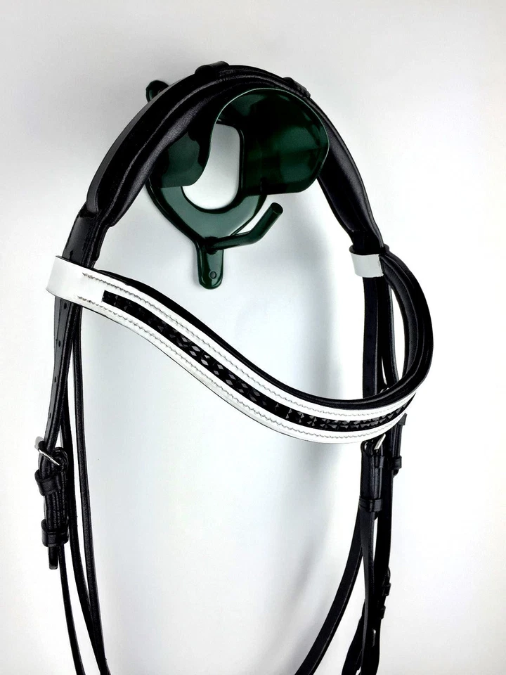 Trense Trensenzaum anatomisch genickschonend Lack schwedisches Reithalfter Zügel - Bild 2 von 4