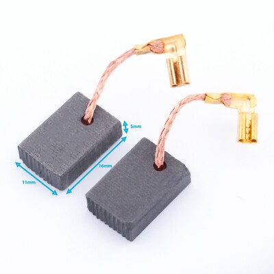 2pc Carbon Motor Brush 5x 11x 16mm Spare Part Makita Angle Grinder Replacement - Foto 1