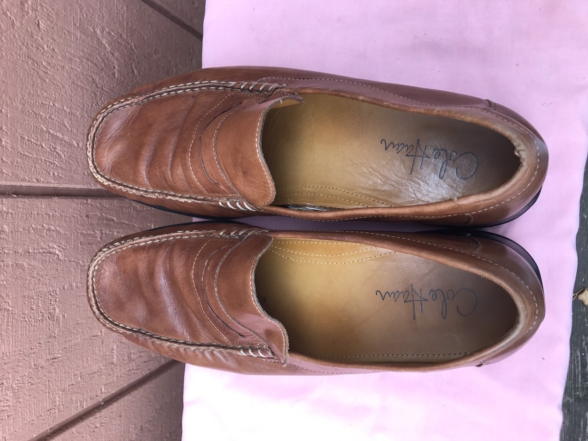 Cole Haan Men’s Tan Leather Loafers Shoes 11.5M C08390 Cole Haan + Air Penny Loafers Mens 11 Light | Mercari main image 4